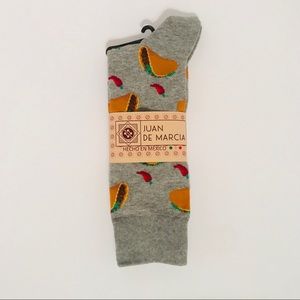 Gray Tack and Chile Socks